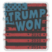 Trump won 2024 sticker (Voorkant)