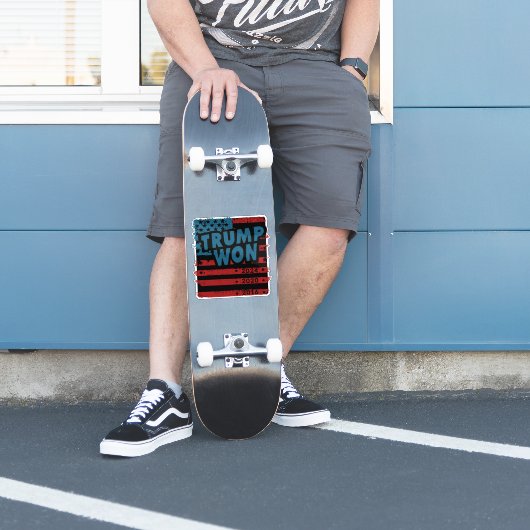 Trump won 2024 sticker (Skater)