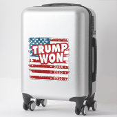 Trump Won 2024 Sticker (Koffer)