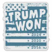 Trump won 2024 sticker (Voorkant)