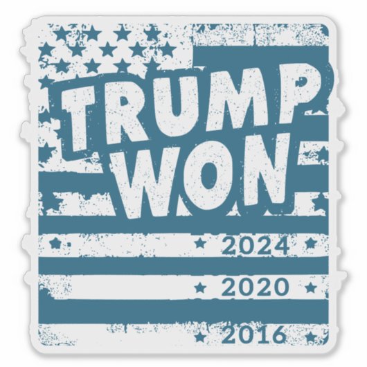 Trump won 2024 sticker (Voorkant)