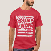 Trump won 2024 t-shirt (Voorkant)