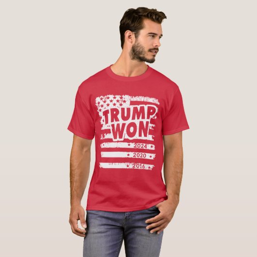 Trump won 2024 t-shirt (Voorkant volledig)