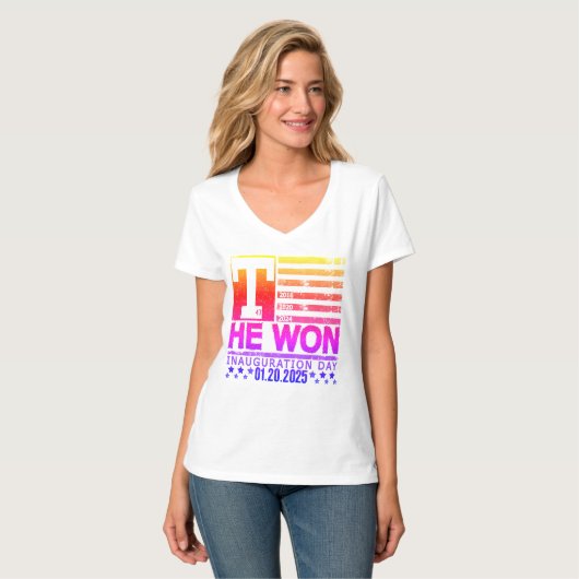 Trump won 2024 t-shirt (Voorkant volledig)