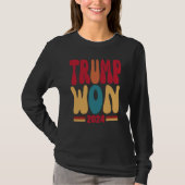 Trump won 2024 t-shirt (Voorkant)