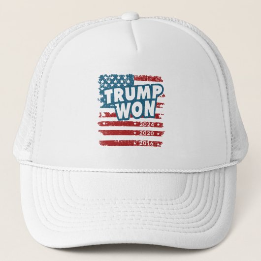 Trump won 2024 trucker pet (Voorkant)