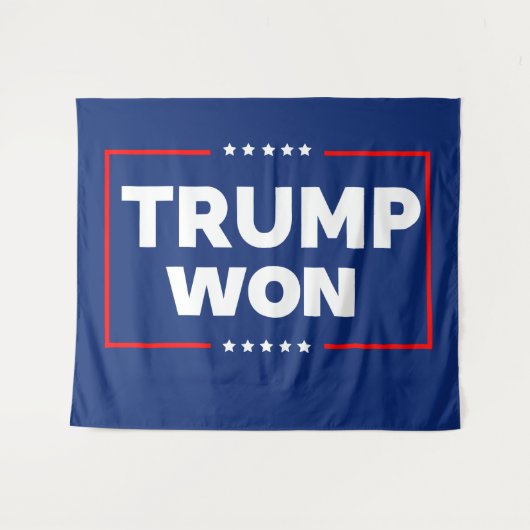 Trump won 2024 wandkleed (Voorkant (horizontaal))