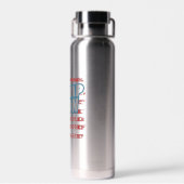 Trump won 2024 waterfles (Achterkant)