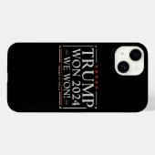 Trump Won 2024 We Won 47 2028 VS Case-Mate iPhone Case (Achterkant (horizontaal))