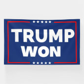 Trump Won 2028 Spandoek (Horizontaal)