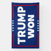 Trump Won 2028 Spandoek (Verticaal)