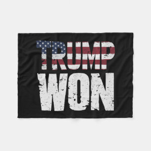 Trump won 47e Amerikaanse president gekozen in ver Fleece Deken