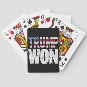 Trump won 47e Amerikaanse president gewonnen verki Pokerkaarten