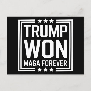 Trump won 47e Amerikaanse president Maga-verkiezin Briefkaart