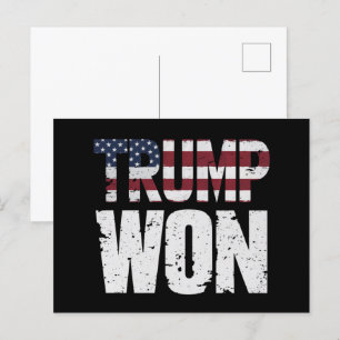 Trump won 47e Amerikaanse presidentsverkiezingen 2 Briefkaart