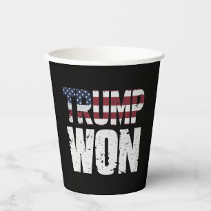 Trump won 47e Amerikaanse presidentsverkiezingen 2 Papieren Bekers