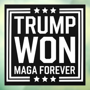 Trump won 47e Amerikaanse presidentsverkiezingen M Raamsticker