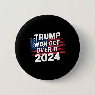 Trump Won, accepteer het 2025 1 Ronde Button 5,7 Cm