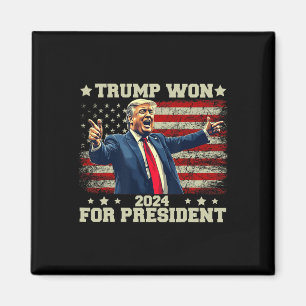 Trump Won Again 2025 Verkiezing President 47 Th Am Magneet