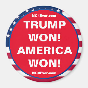 TRUMP WON! AMERIKA HEEFT GEWONNEN! patriottische m Magneet