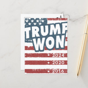 Trump Won Briefkaart
