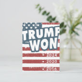 Trump Won Briefkaart (Staand voorkant)