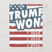 Trump Won Briefkaart (Voorkant)