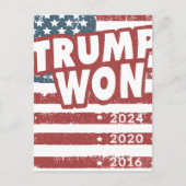 Trump Won Briefkaart (Voorkant)