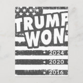 Trump Won Briefkaart (Voorkant)