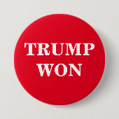 Trump Won Button (Voorkant)