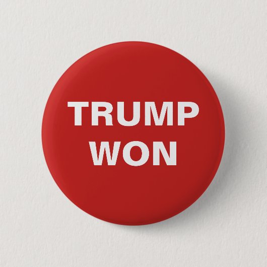 Trump Won Button (Voorkant)