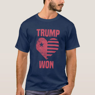Trump Won   Conservatieve Republikeinse verkiezing T-shirt