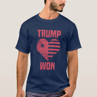 Trump Won | Conservatieve Republikeinse verkiezing T-shirt