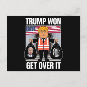 Trump won de verkiezingen van 2024 briefkaart