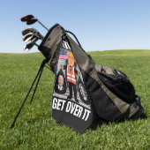 Trump won de verkiezingen van 2024 golfhanddoek (Groen)