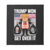 Trump won de verkiezingen van 2024 notitieblok (Voorkant)