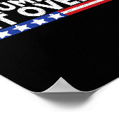 Trump Won Get Over It 2025 Flag Usa  Poster (Hoek)