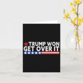 Trump won Get Over It 2028 Vlag VS Kaart (Gele Bloem)