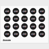 Trump won Get Over It 2028 Vlag VS Ronde Sticker (Vel)