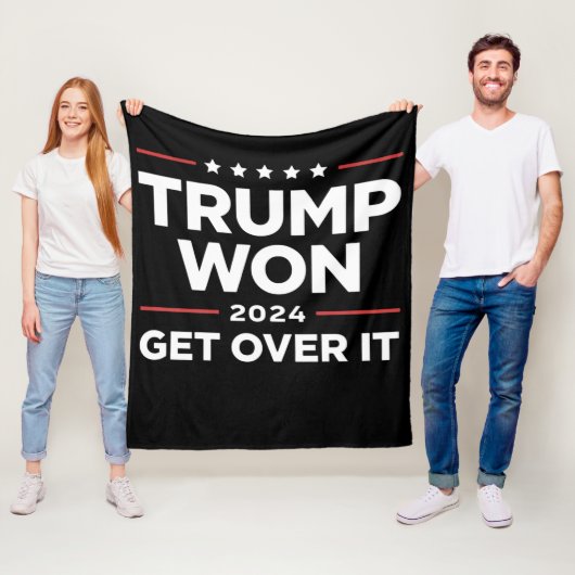Trump won het in 2024 fleece deken (In situ)