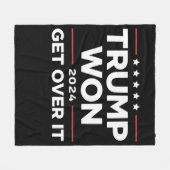 Trump won het in 2024 fleece deken (Voorkant (Horizontaal))