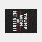 Trump won het in 2024 fleece deken (Voorkant (Horizontaal))