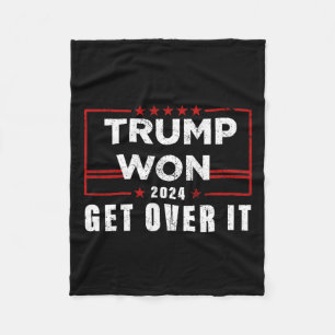 Trump won het in 2024 fleece deken