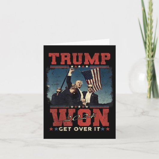 Trump won het in 2024 kaart (Voorkant)