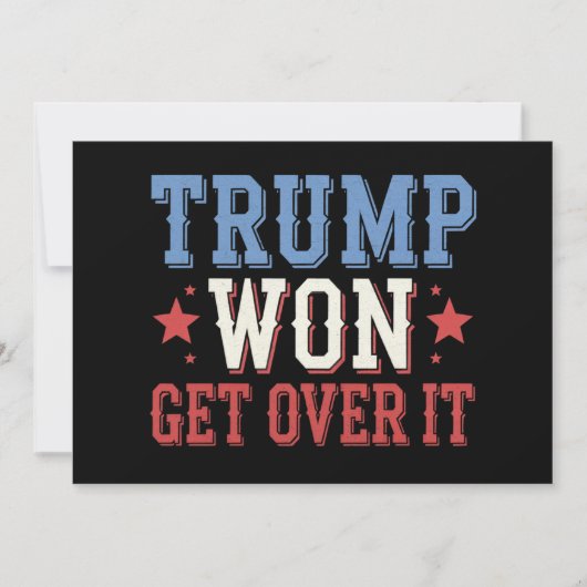Trump won het in 2024 kaart (Voorkant)