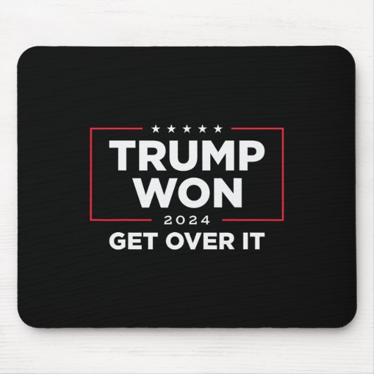 Trump won het in 2024 muismat (Voorkant)