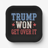 Trump won het in 2024 papieren bordje (Voorkant)