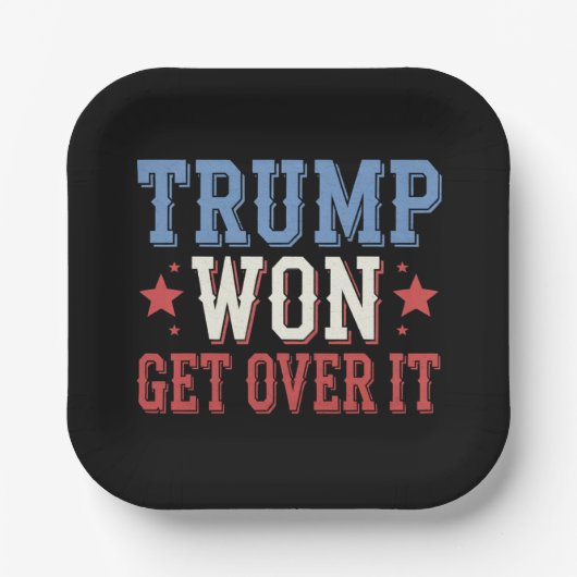 Trump won het in 2024 papieren bordje (Voorkant)