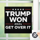 Trump won het in 2024 raamsticker (Huis)