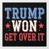 Trump won het in 2024 raamsticker (Vel)